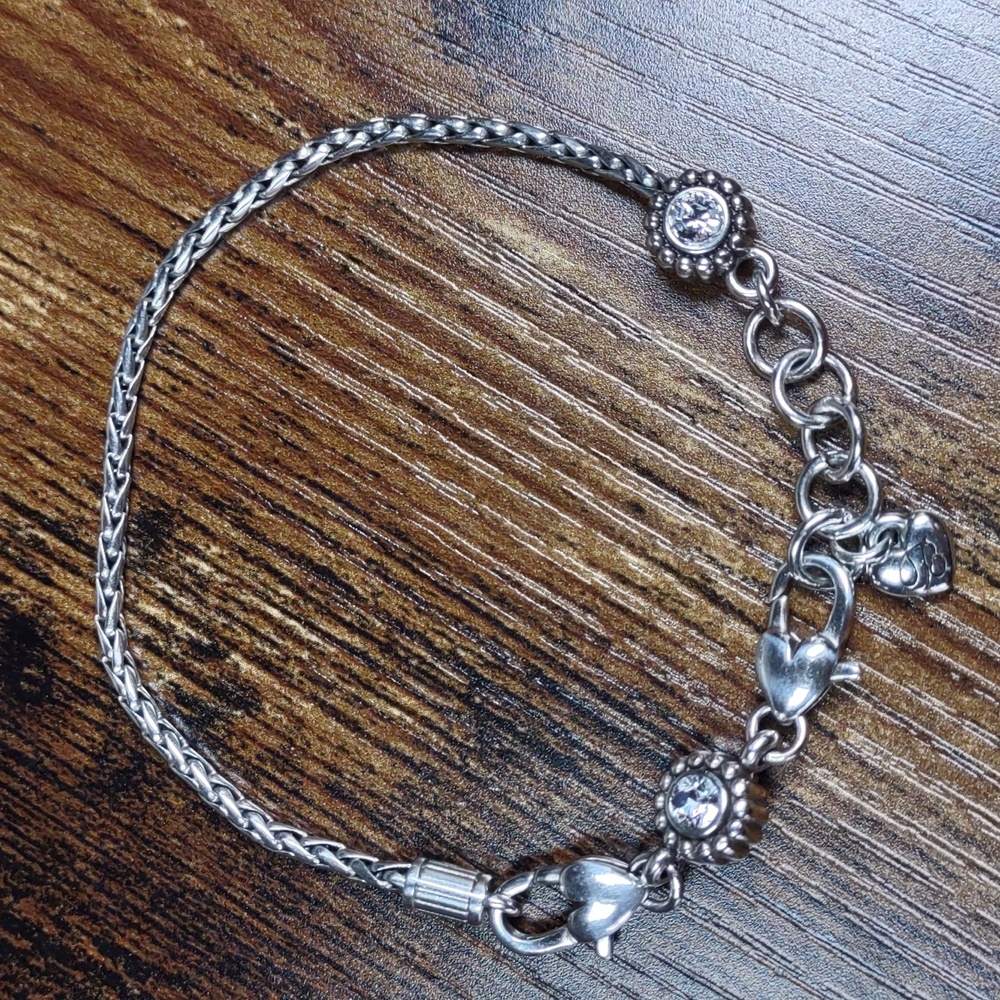 Brighton Add A Charm Bracelet w/2 Crystal Accents